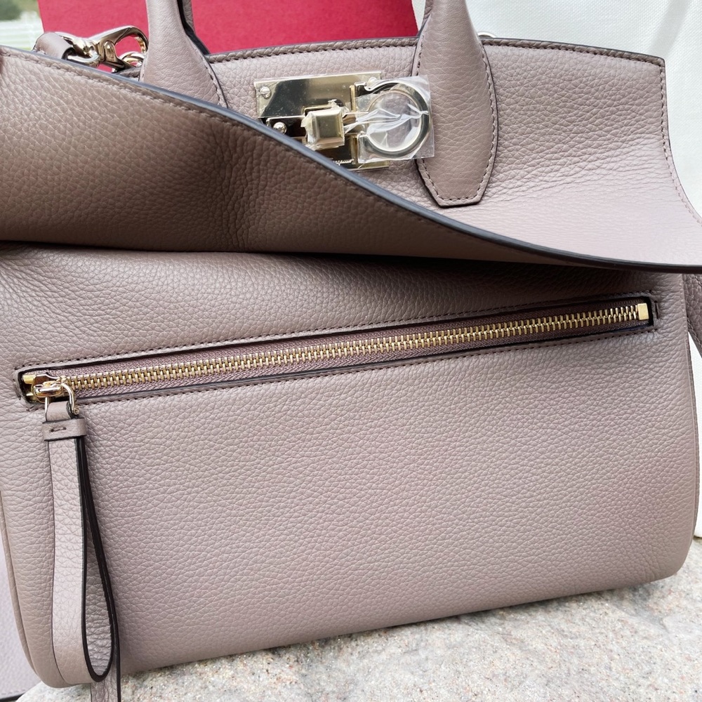 Salvatore Ferragamo Studio Bag Leather Satchel - Picture 5 of 14